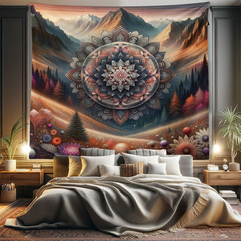 Tapisserie en microfibre, H 104 po x l 88 po