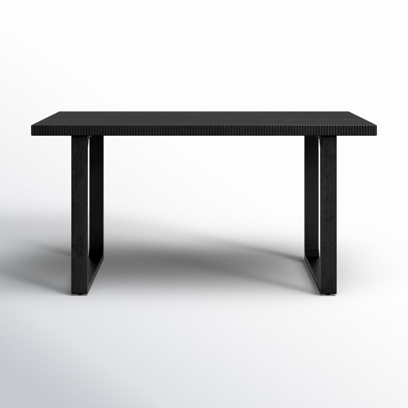 Tables de salle à manger en bois massif Urbana, Noir