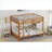Queen Size Pine Wood &amp; MDF Bunk Bed with Ladder - Space-Saving Wood Color for Compact Bedrooms