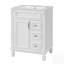 Meuble-lavabo de salle de bain avec lavabo en céramique, conception compacte pour petits espaces, armoire moderne avec 2 tiroirs et tablette réglable-991801651-991801650