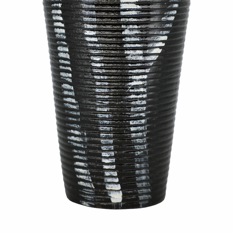 Élégant vase en aluminium 17 po Percy, H 17 po x l 6 po x P 6 po