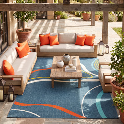 Tapis intérieur / extérieur contemporain Mapa