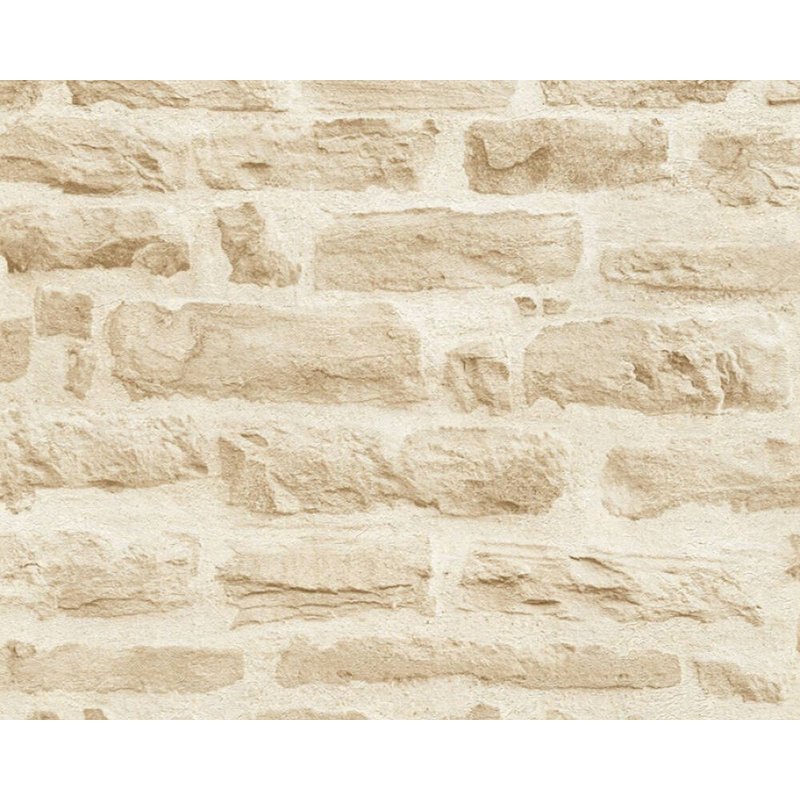 Rouleau de papier peint texturé L 21 pi Andilynn, Beige / crème / brun