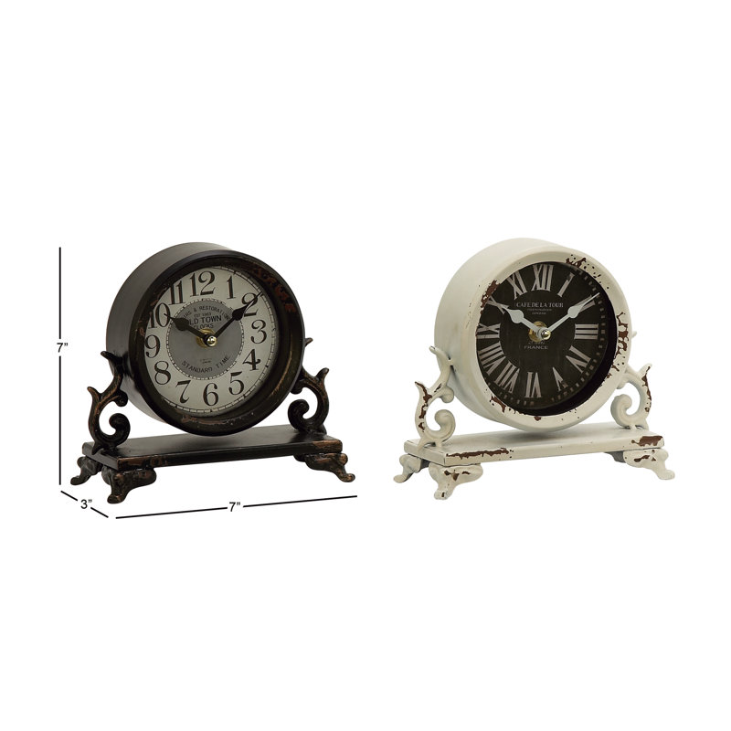 Horloge de table Vintage, Noir