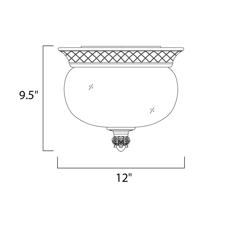 Patidar Bronze 2 - Bulb Outdoor Flush Mount