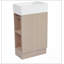 Meuble-lavabo de salle de bain avec lavabo, meuble-lavabo avec tablette, orientation gauche ou droite, naturel-1597809797
