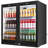 200L Commercial Beverage Refrigerator – 216 Can Capacity, Low-E Glass Door, 2 Fans, Temp Memory & 2 Safety Locks – for Retail or Home Use
