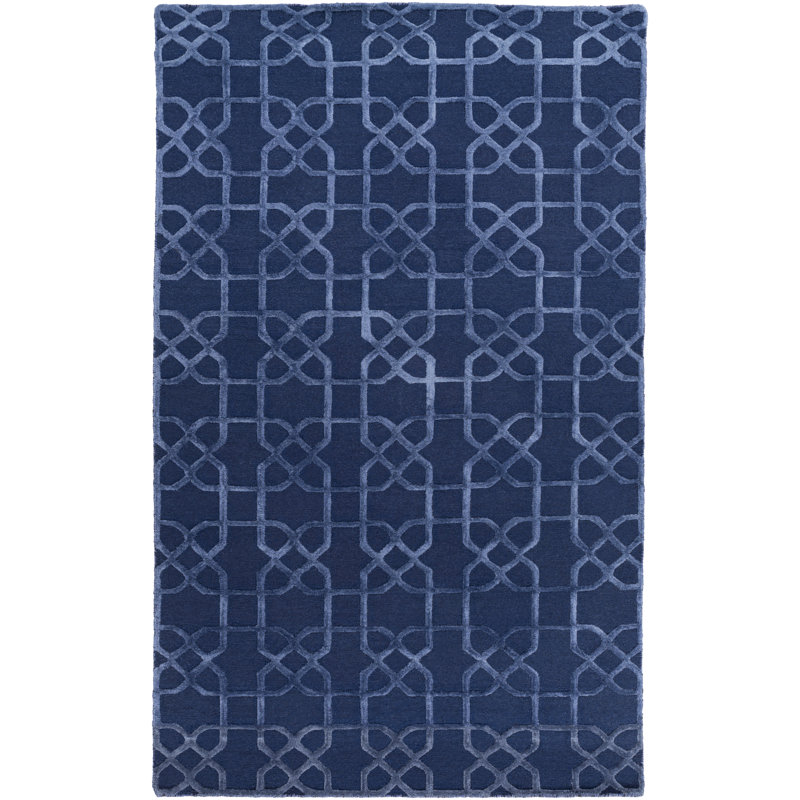 Rarden Wool Geometric Indoor Rug, Rectangle 6' x 9'
