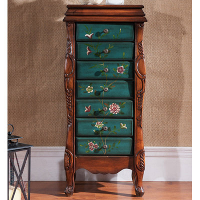 Armoire à bijoux avec miroir American