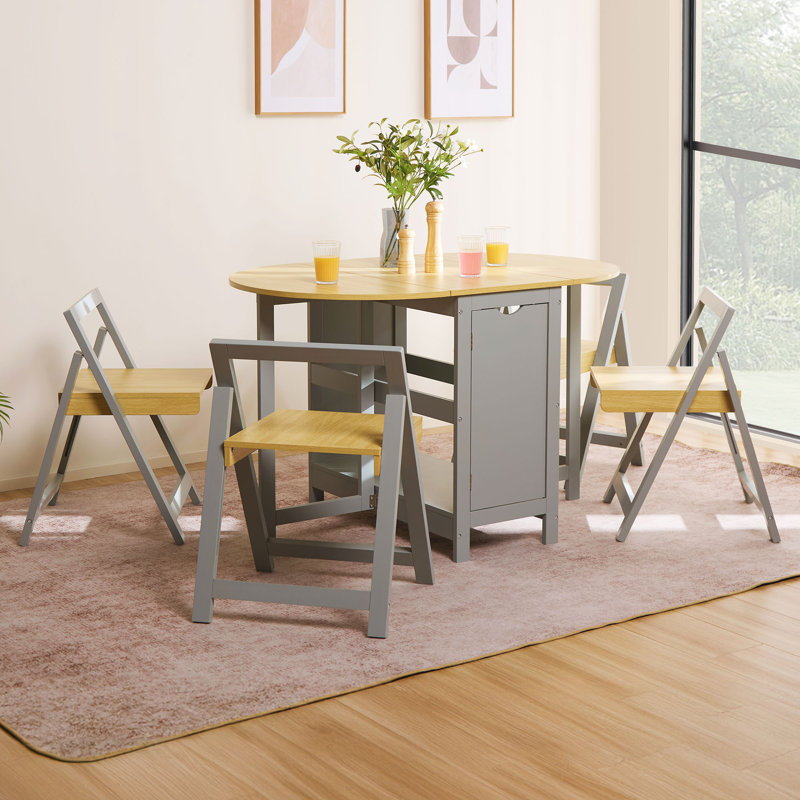 4 - Person Butterfly Leaf Dining Set