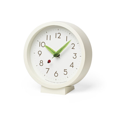 Resin Tabletop Clock in White
