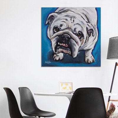 English Bull - Skid by Hippie Hound Studios - Wrapped Canvas Print
