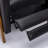Richland Leather Push Back Recliner - Black