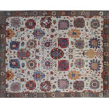 Transitional One-of-a-Kind Rectangle 8 X 9'10" Hand Knotted Area Rug