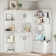 Multifunctional Left-Right Hall Cabinet with 4 Hooks