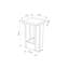 Paizlei Modern Small Minimalist Bedside Table-115047378
