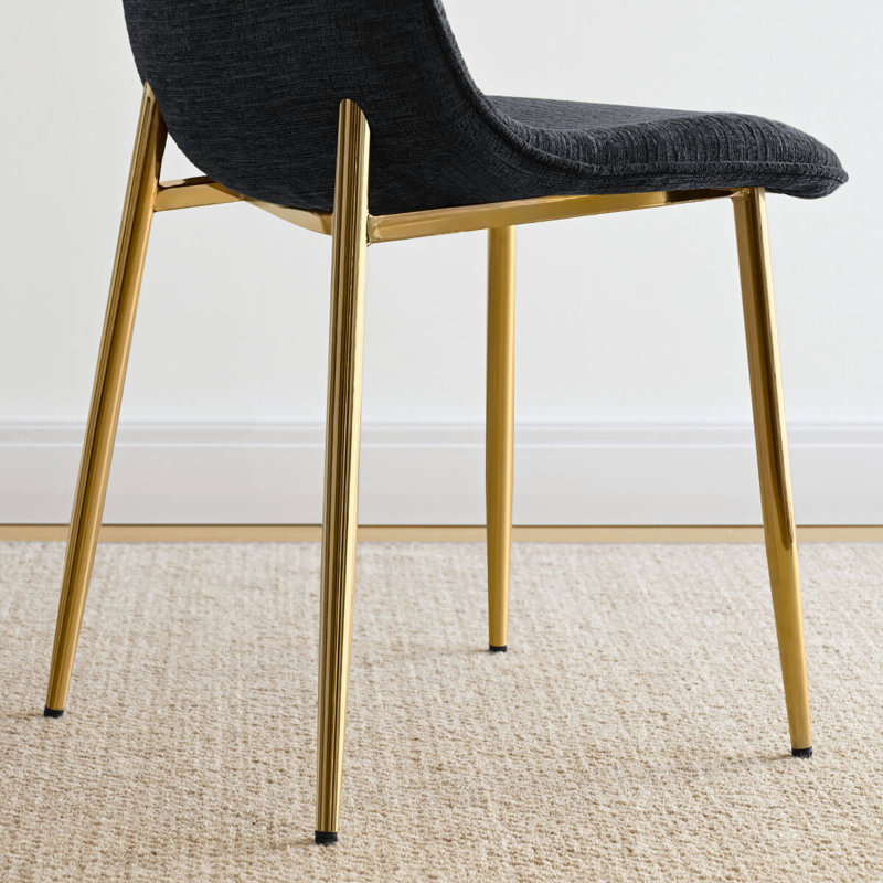 Chaise d'appoint en chenille 19,5 po, Noir, noir, noir, noir