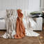 Housse pour canapé à coussins en T lavable en jacquard avec pompon