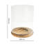 Amelia Ribbed Glass Candle Holder-1816448208