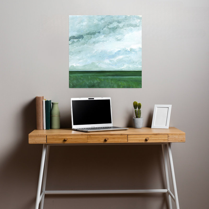 Art contemporain du lundi, paysage abstrait, H 18 po x l 18 po