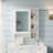 3-in-1 Bathroom Mirror Cabinet with Adjustable Shelf, Towel Bar, and High-Definition Mirror for Smart Storage and Daily Convenience.-1663121441
