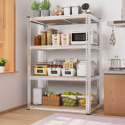 Étagère de garage de 40 po avec tablettes de rangement robustes réglables, galvanisées