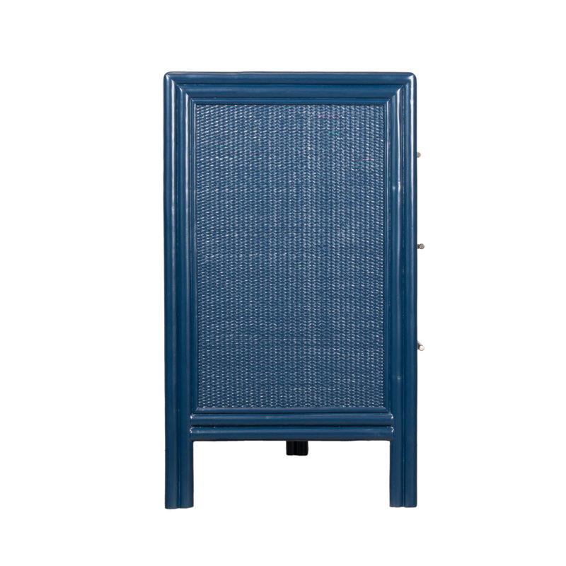 Aruba 8 - Drawer Dresser, Navy Blue/Black