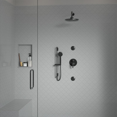 Influence White 10 in. x 11 in. Glossy Porcelain Wall Tile (14.38 sq. ft./Case)