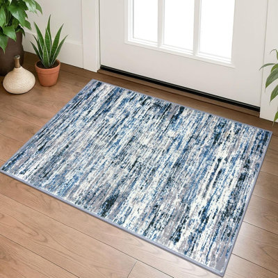 Area Rugs Washable Non Slip Rug with Rubber Backing for Living Room Bedroom
