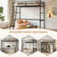 Zebedee Metal Loft Bed with Multifunctional Design