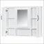 Armoire de toilette murale 36 pouces avec 3 portes, solution de rangement moderne pour salle de bain organisée et élégante