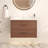 30"  Reddish Brown  Wall Mounting Bathroom Vanity, Soft Close  2 Drawer