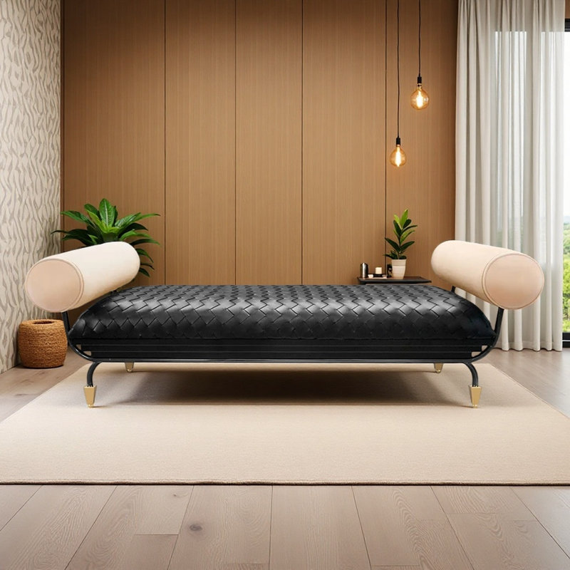 Banc en cuir italien de luxe léger italien