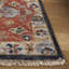 Southwestern Hand-Knotted Wool Blue / Red Area Rug-1001942549