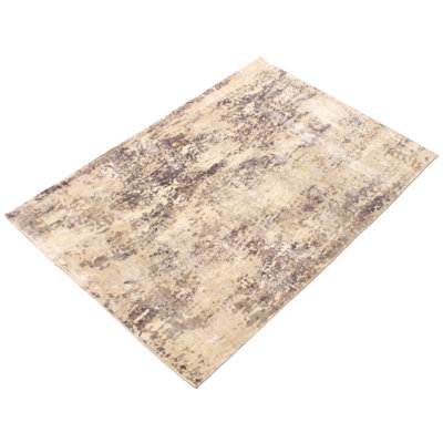 Tapis ivoire tissé à la main Gadar