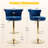 Swivel Upholstered Adjustable Height Counter Stool With Metal Base Set of 2-601589226