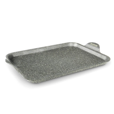 Flonal Monolite Multipurpose Griddle Plate 13.8 X 9.8 Inch – Nonstick Forged Aluminum, Induction Suitable