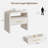  Ovellette 23.7"W Curved Nightstands Set of 2 with Charging Station, Drawer and Open Shelf-129461386-134724587