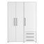 Mokkaro 3 Door Wardrobe