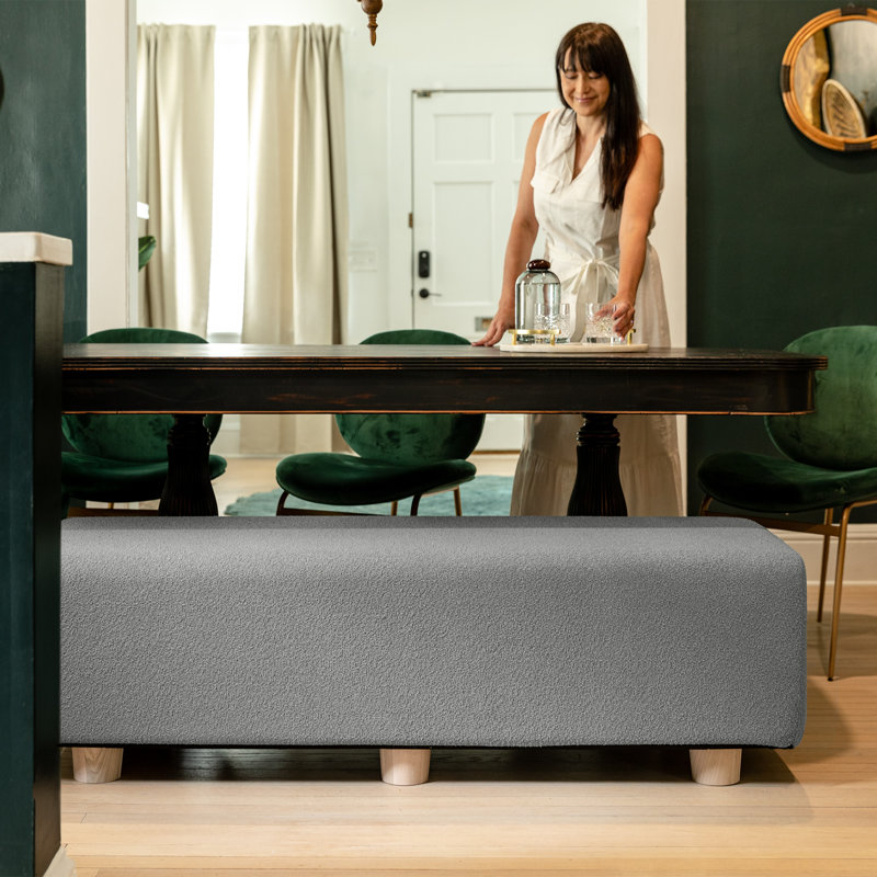 Caya 4-in-1 Large Queen/King Bed Bench, Giant Ottoman, Dining Bench, and Yoga and Massage Platform, 18" H  x 60" W x 22" D