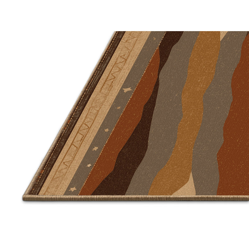 Tapis Blazing Mesa, Carré 5 pi