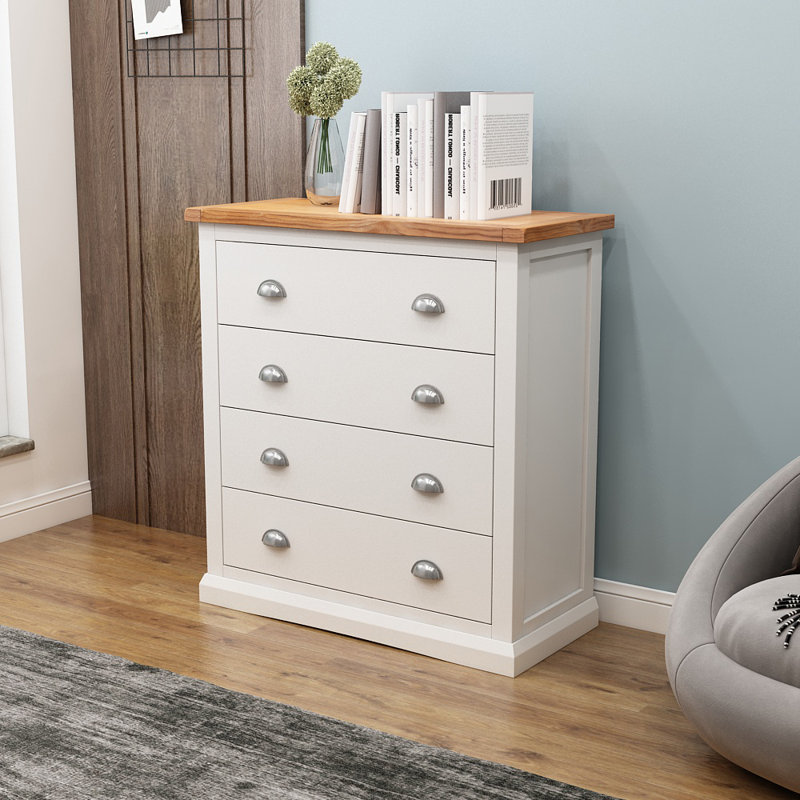 Newport 90cm W 4 - Drawer Chest of Drawers, Off White