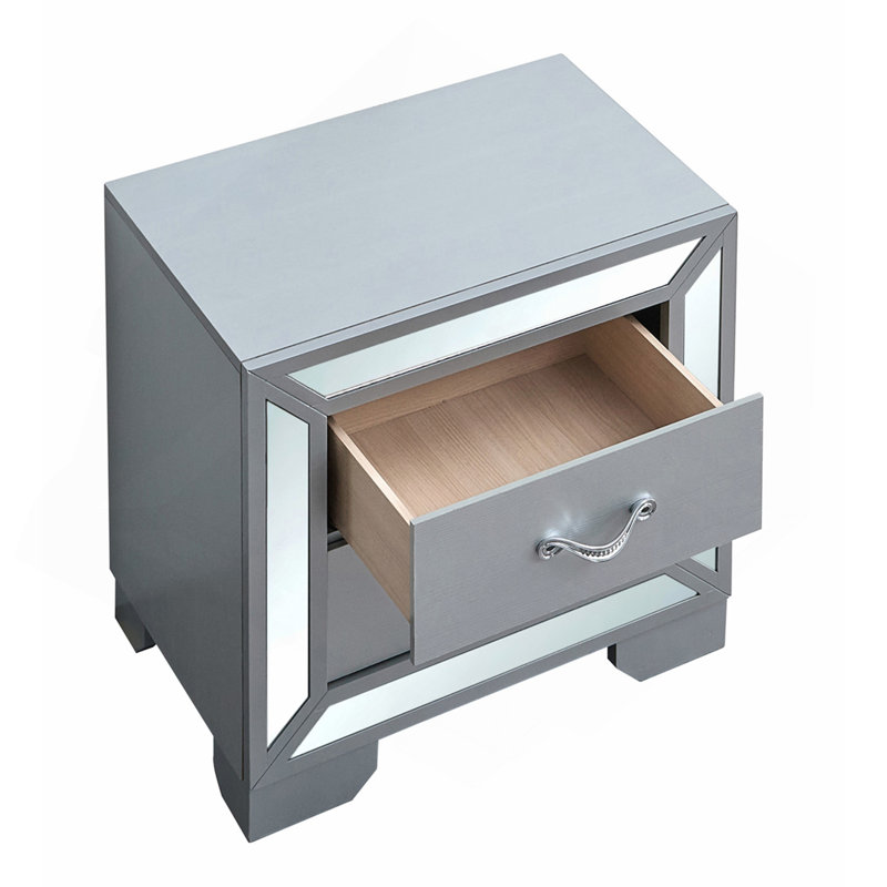 Table de chevet, argent