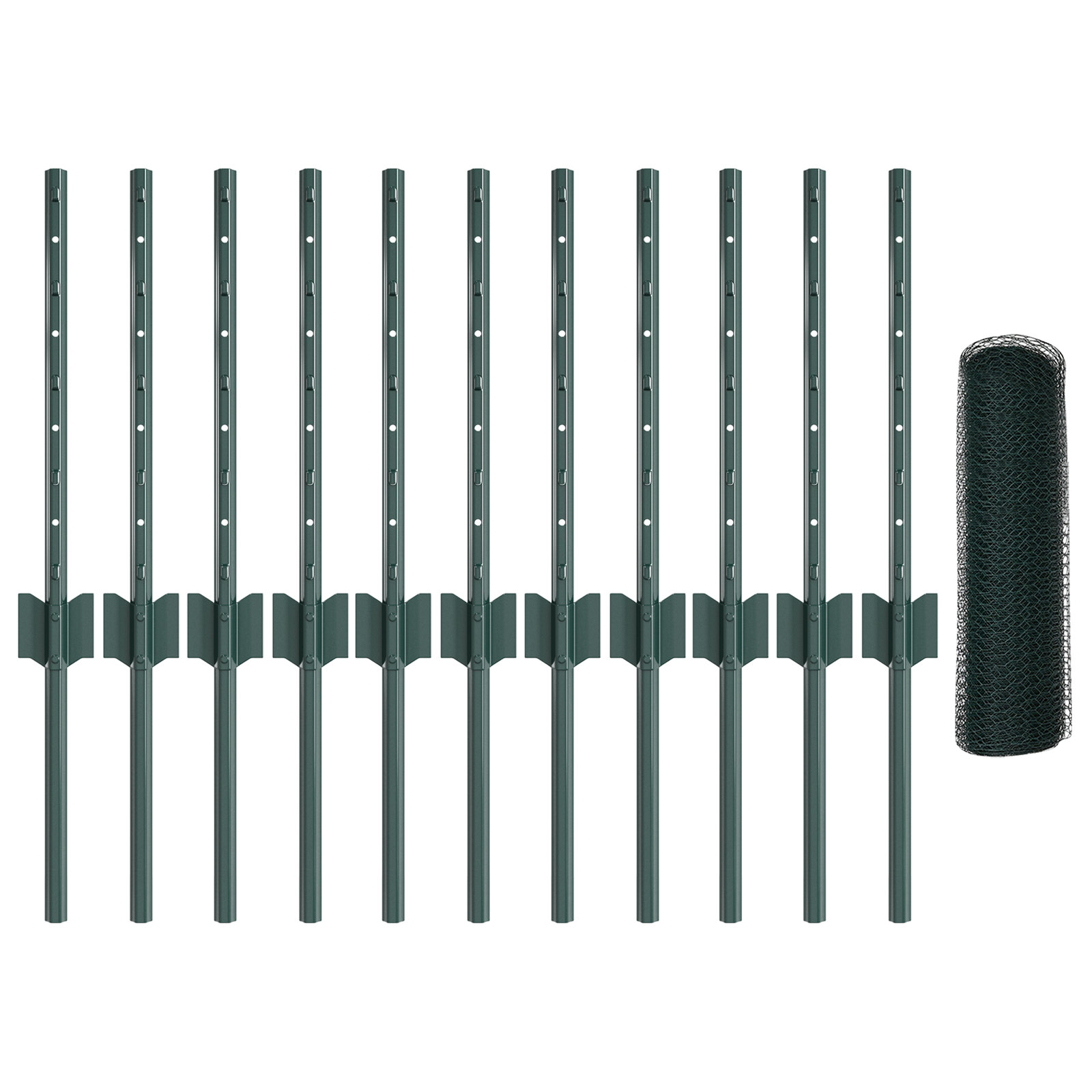 Dakota Fields Fence Posts 11 Pcs U-Channel | Wayfair.co.uk
