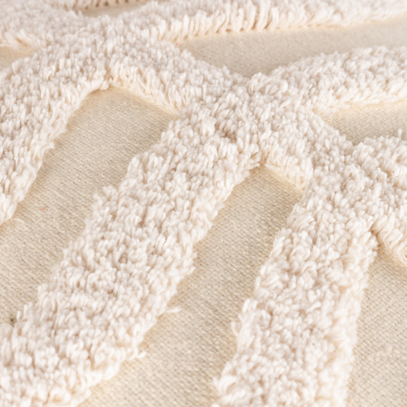 Dakota Square Throw Cushion Covers, Cream
