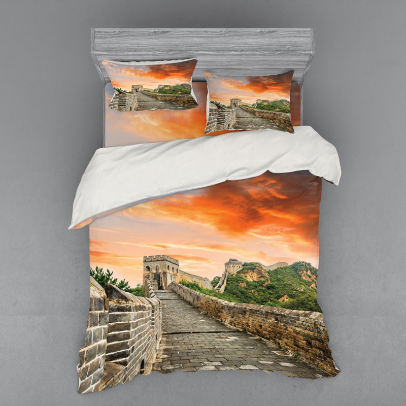 Eclectic Polyester Duvet Cover, Queen Duvet Cover + 3 Additional Pieces