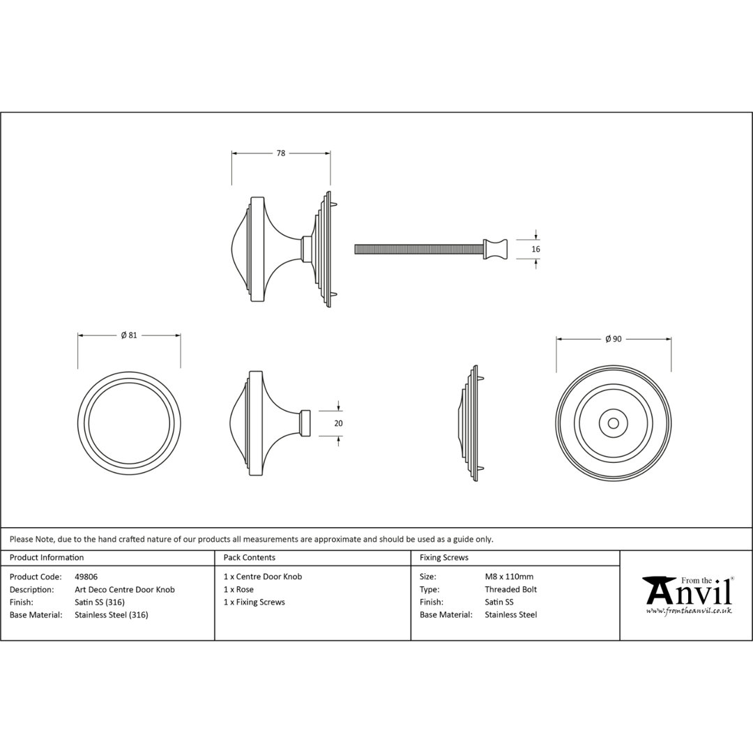 Passage Door Knob