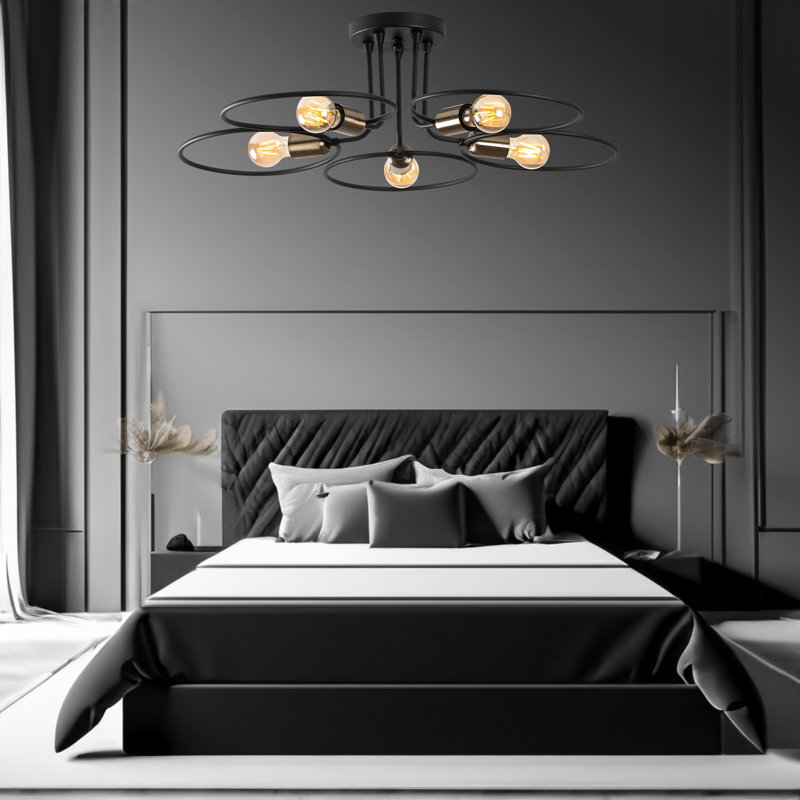 Lustre géométrique unique à 5 lumières Sonntag
