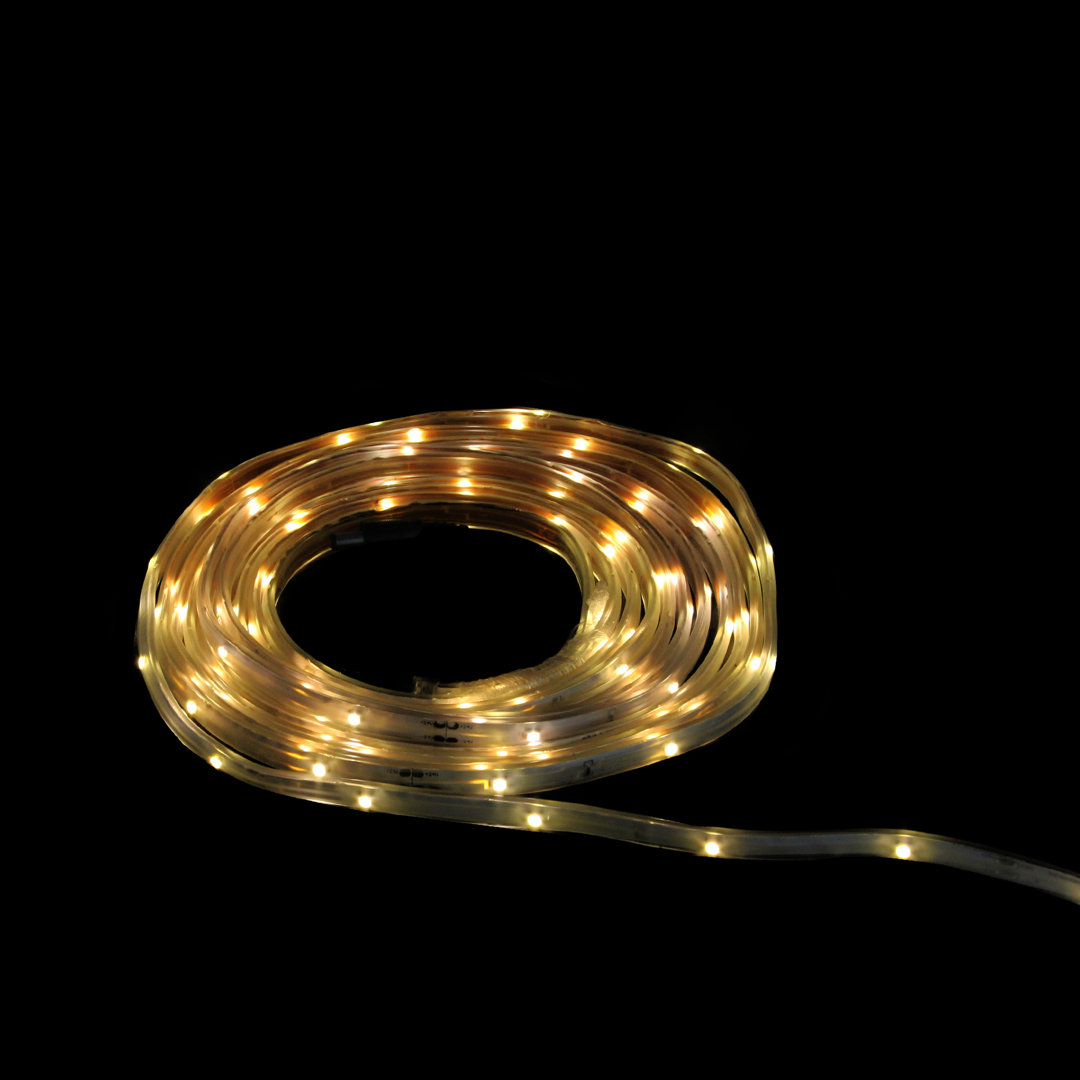 18' Warm White LED Outdoor Christmas Linear Tape Lighting - White Finish Northlight Seasonal