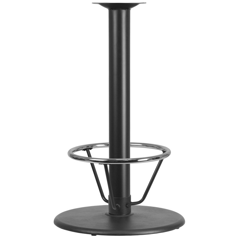 Black Cast Iron 42" Bar Height Disk Style Table Base